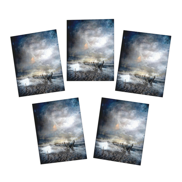 Somerset Coast Ghost Ship Greeting Cards / Thank You Cards (5-Pack)